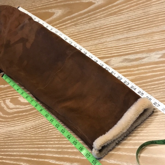 Authentic Shearling leamskin leather Coat in size 12-14 - Picture 6 of 15